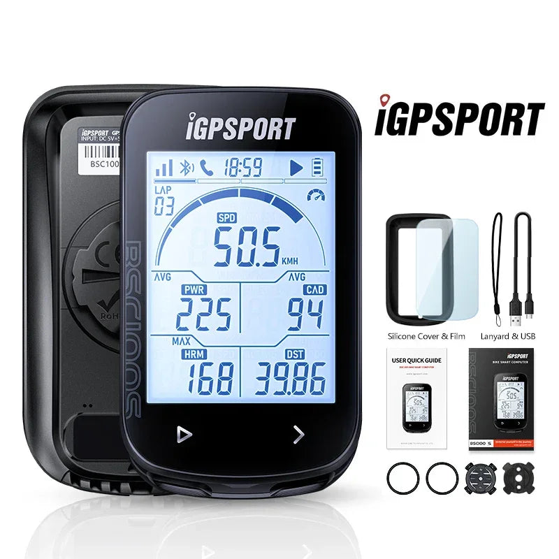 Ciclocomputador iGPSPORT BSC100S com GPS e Sensores – Performance e Tecnologia no Seu Pedal