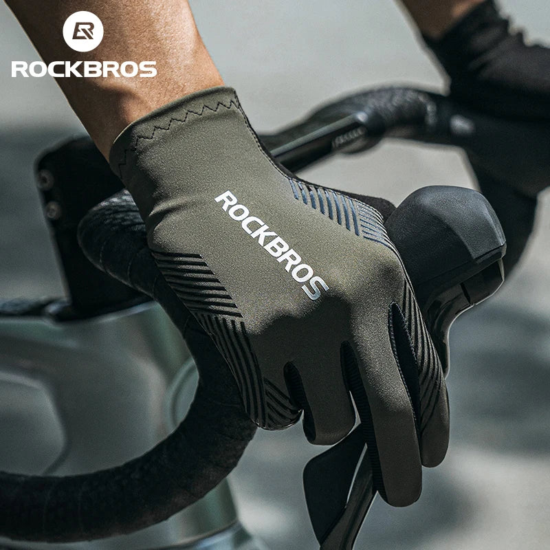 Luvas ROCKBROS Tela Touch – Conforto, Proteção e Controle no Pedal