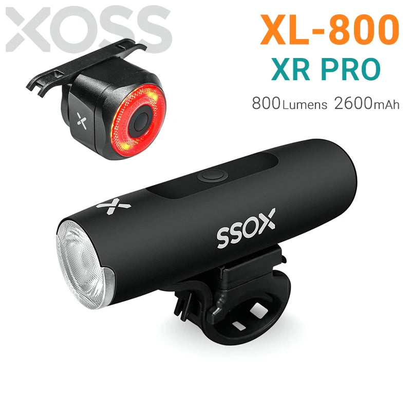 XOSS XL800 com Luz Traseira XR PRO – Iluminação Inteligente e Segurança Total para Ciclistas - PedalOntop