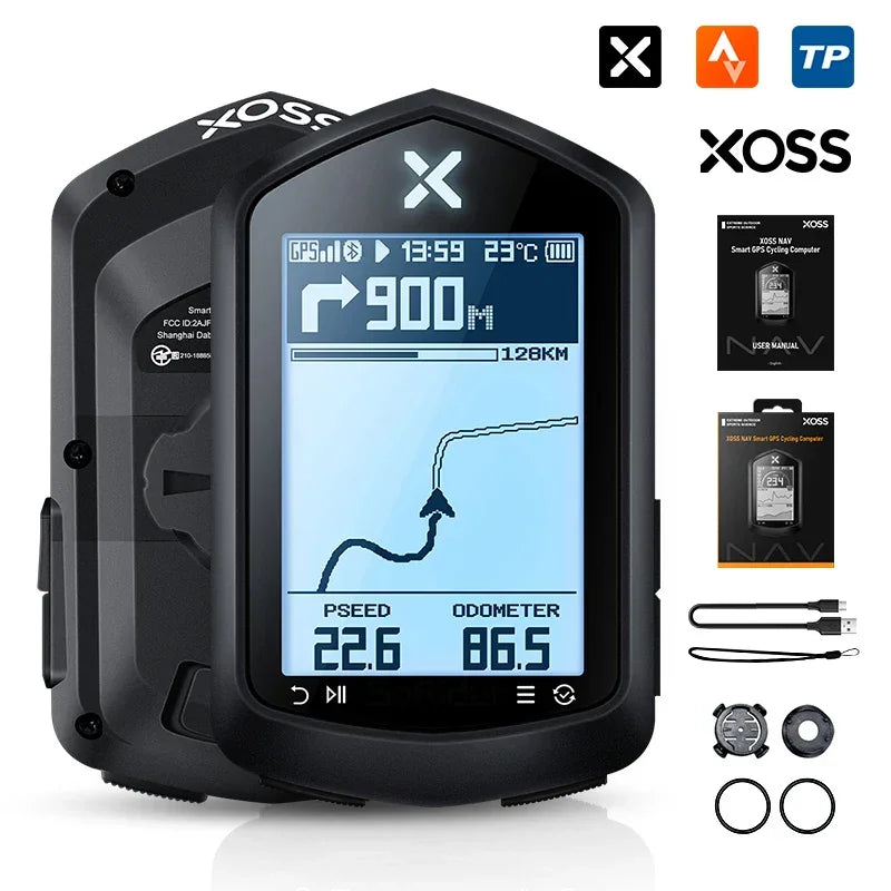 GPS Bike XOSS NAV com Navegação ANT+ MTB e Speed