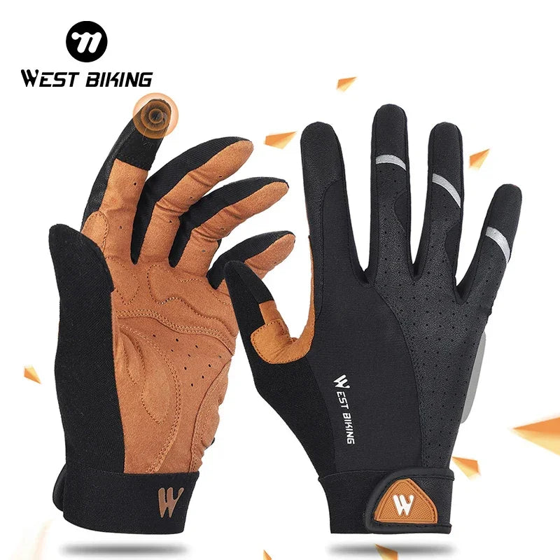 Luvas WEST BIKING Dedo Longo – Conforto, Proteção e Pegada Segura